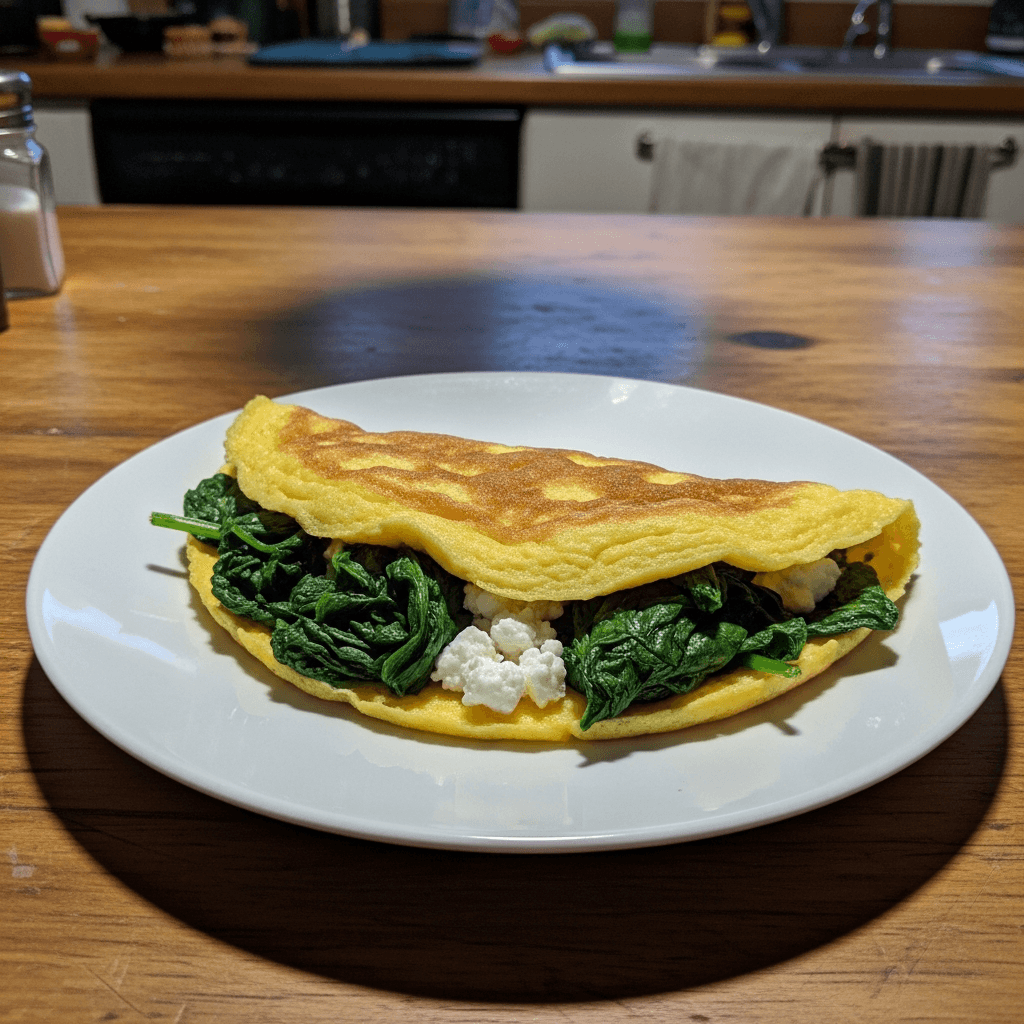 Energizing Spinach and Feta Omelette