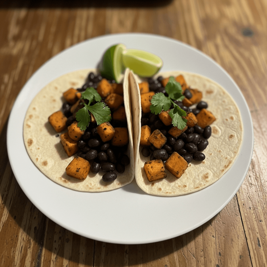 Energizing Sweet Potato Black Bean Tacos