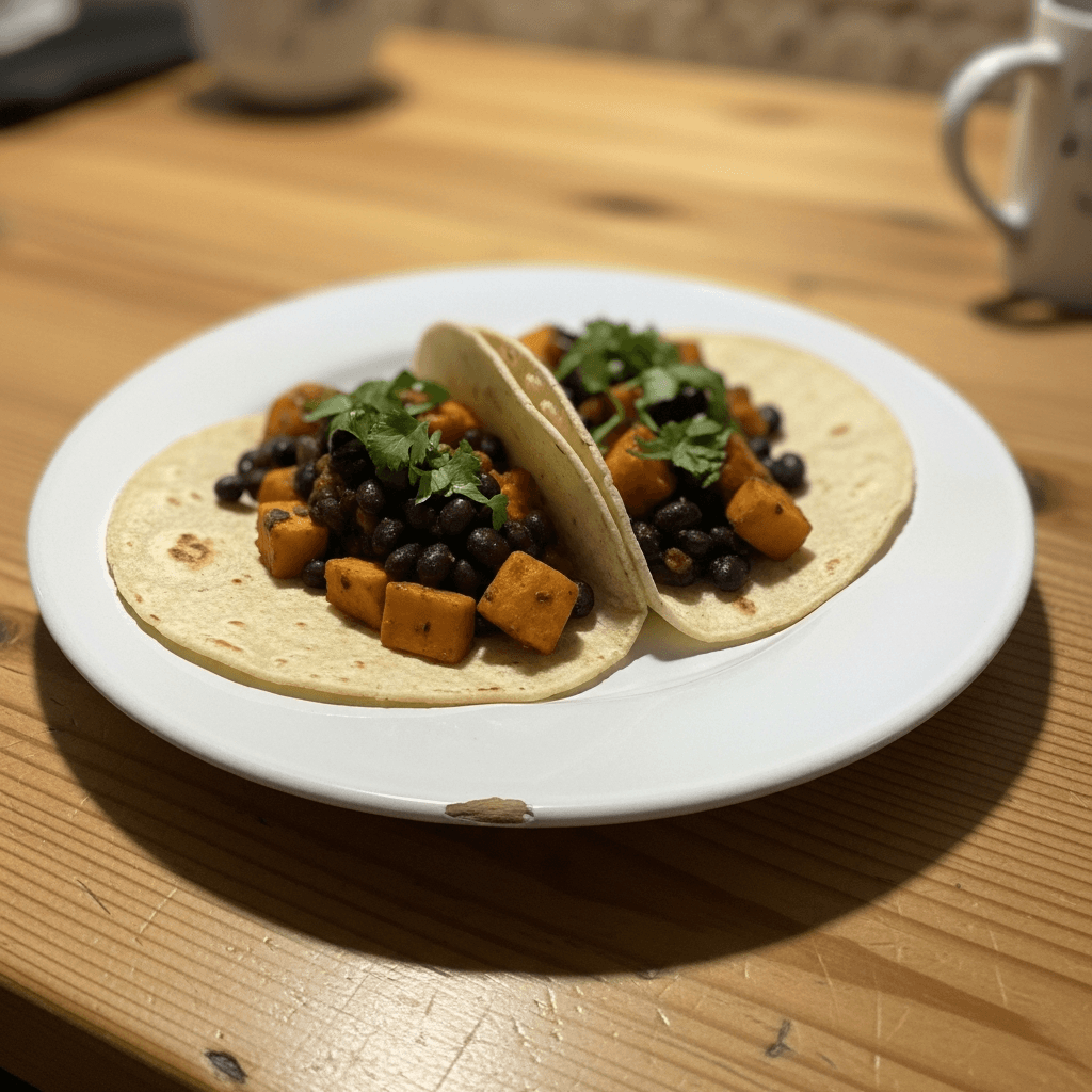 Nourishing Sweet Potato and Black Bean Tacos