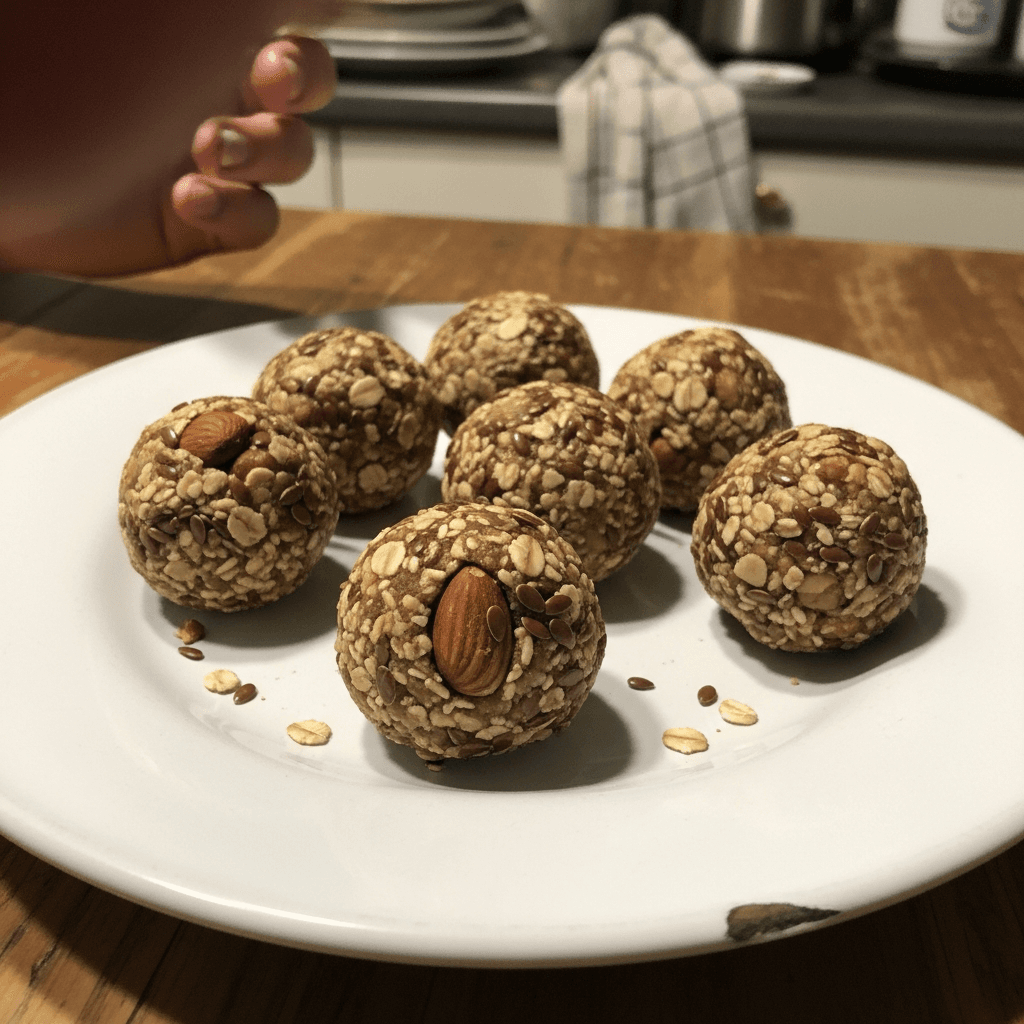 Nutty Energy Bites with Flaxseed
