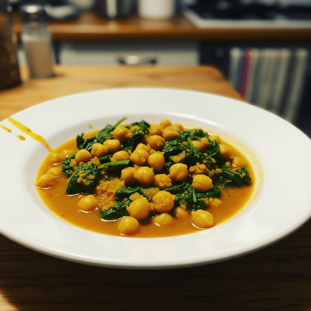Vibrant Chickpea and Spinach Stew