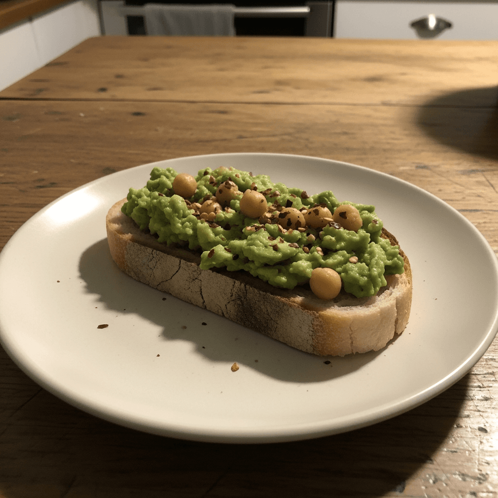 Nutritious Avocado Chickpea Toast