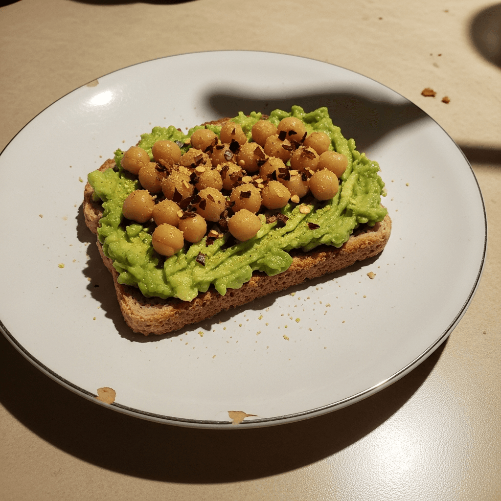 Energizing Avocado Chickpea Toast