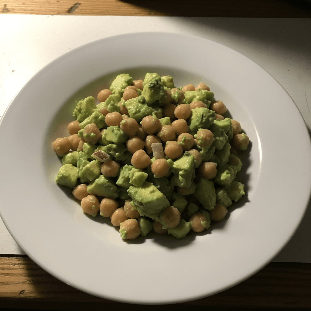Energizing Chickpea Salad with Avocado Lime Dressing