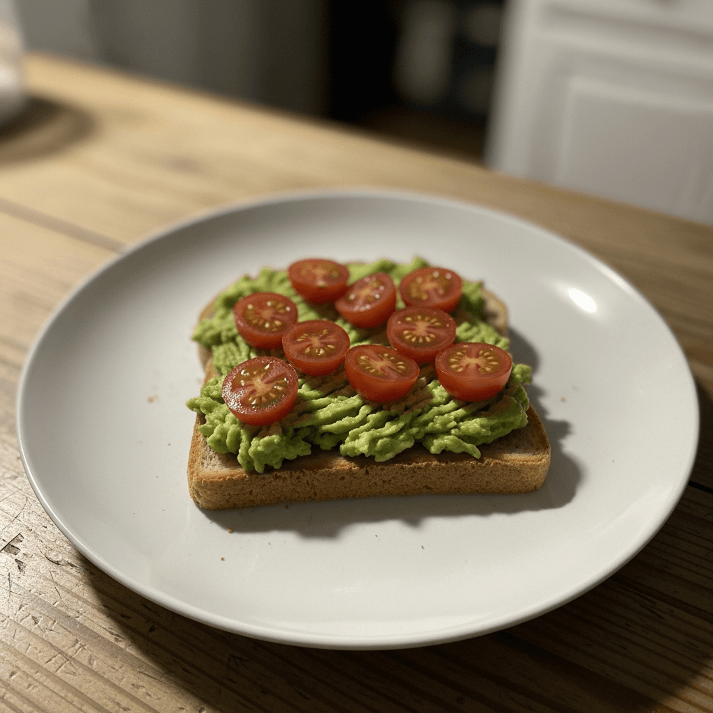 Energizing Avocado Toast with Cherry Tomatoes