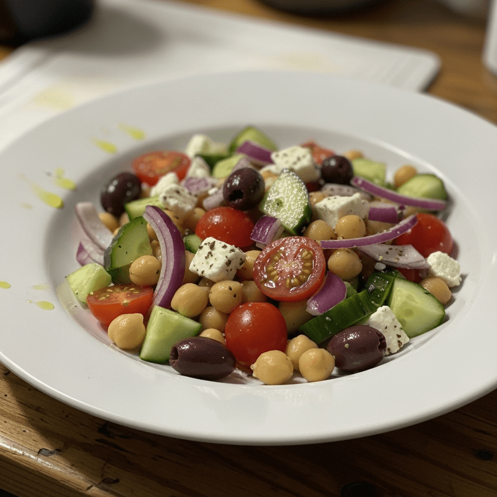 Protein-Packed Mediterranean Chickpea Salad