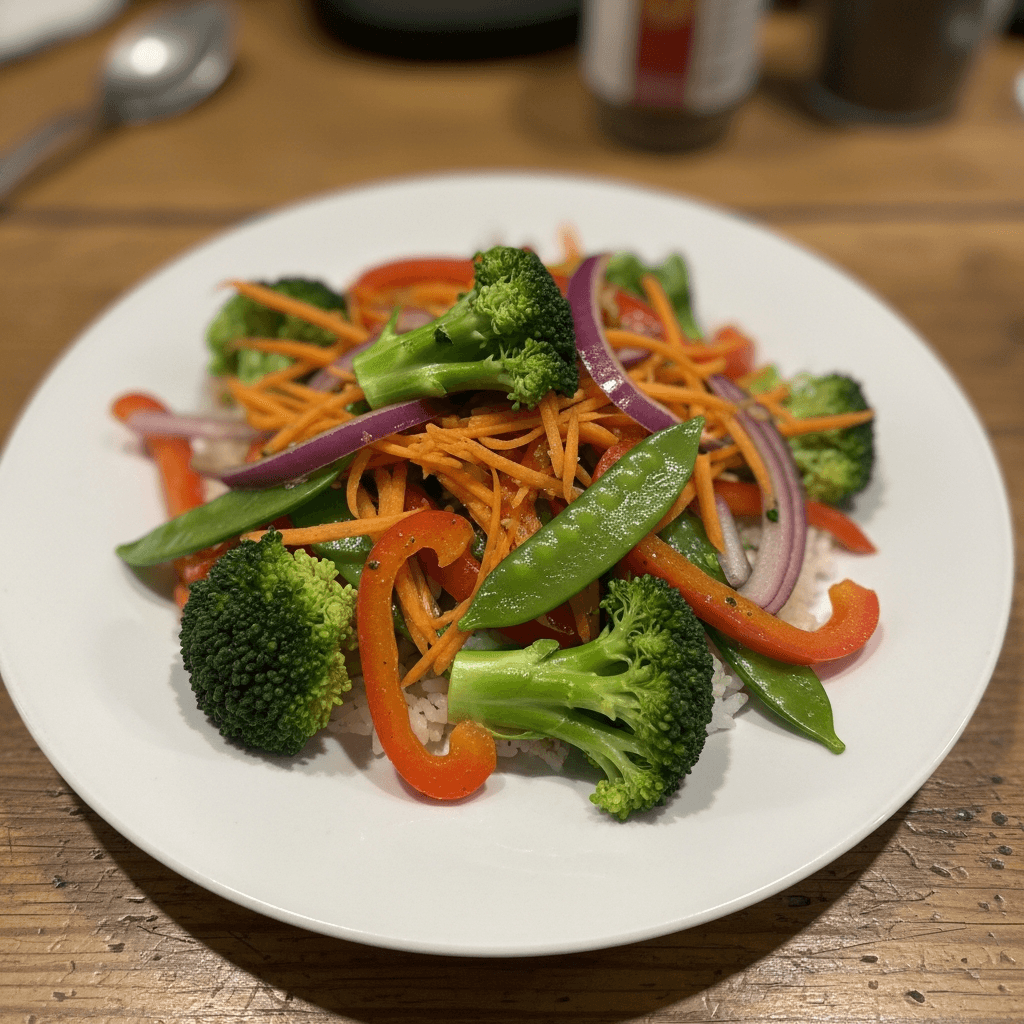 Vibrant Rainbow Vegetable Stir-Fry