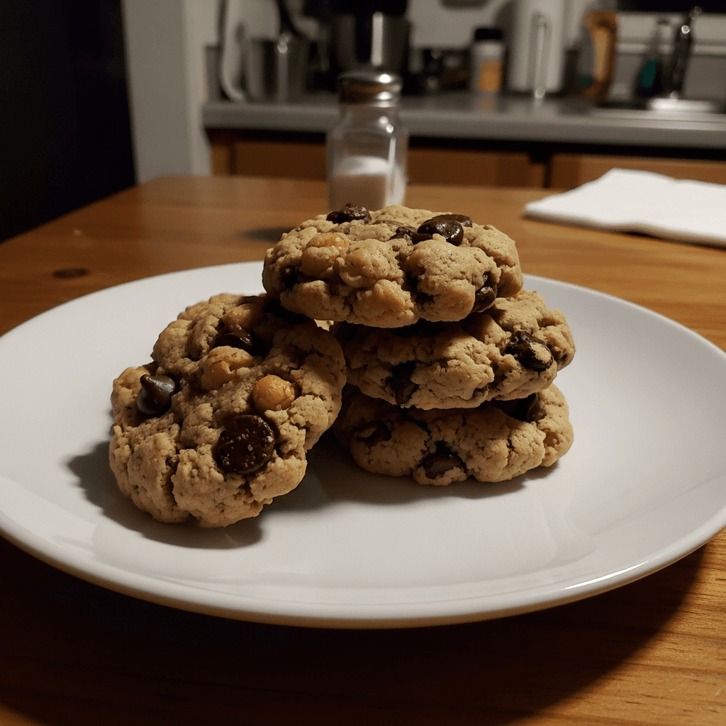 Nutty Chocolate Chip Chickpea Cookies